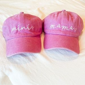 Mama and mini hat set